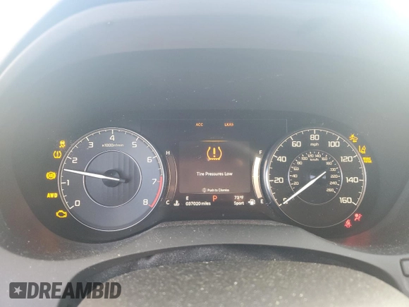 2021 Acura RDX Technology with VIN 5J8TC2H55ML025126, listed as a Copart auction lot 55980445 with 37,020 mi miles and Non repairable. Bid and sale history available at DreamBid. Image 9.