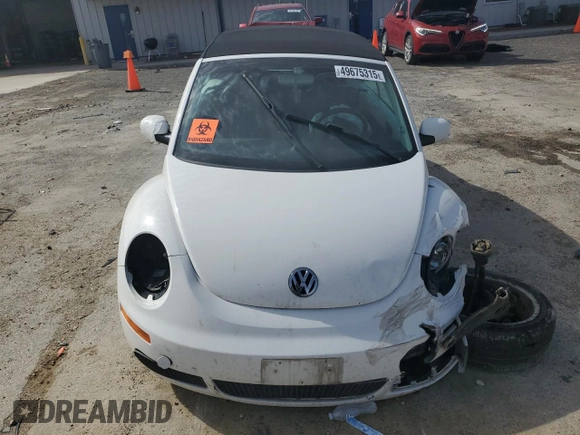 2009 Volkswagen Beetle S with VIN 3VWRF31Y59M403006, listed as a Copart auction lot 49675315 with Not provided miles and Non repairable. Bid and sale history available at DreamBid. Image 5.