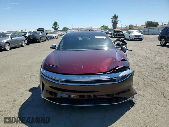 2023 Lucid Air Grand Touring z VIN 50EA1GBA1PA009192, wystawiony jako Copart lot #68173714 z przebiegiem 6 021 mil mil oraz Szkoda całkowita • Salvage title. Historia ofert i sprzedaży dostępna na DreamBid. Obrazek 10.