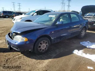 2001 Audi A4 with VIN WAUDC68D61A102978, listed as a Copart auction lot 48112845 with 115,272 mi miles and Salvage Title. Bid and sale history available at carsss.com. Image 1.