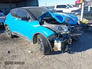 2019 Toyota C-HR XLE with VIN JTNKHMBX9K1056627, listed as a IAAI auction lot 41030089 with 1 mi miles. Bid and sale history available at carsss.com. Image 1.