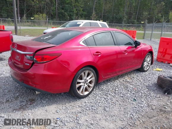 2015 Mazda 6 i Touring with VIN JM1GJ1V57F1218364, listed as a IAAI auction lot 41885205 with 233,747 mi miles. Bid and sale history available at carsss.com. Image 4.
