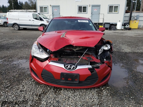 2016 Hyundai Veloster with VIN KMHTC6AD4GU253166, listed as a Copart auction lot 48557715 with 124,416 mi miles and Salvage Title. Bid and sale history available at carsss.com. Image 5.