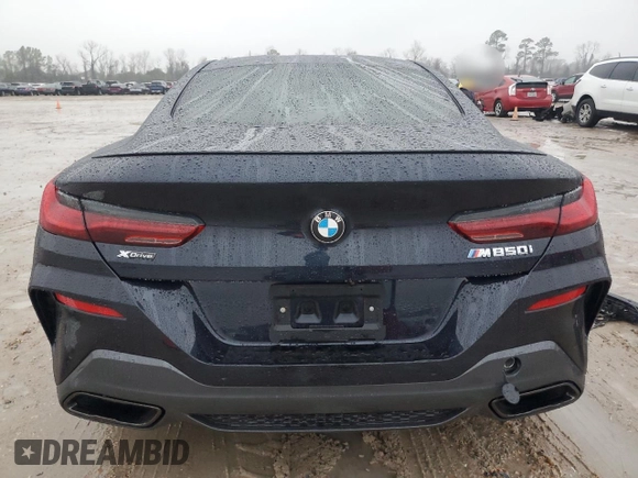 2024 BMW 8 Series M850i xDrive with VIN WBABC4C07RCP91011, listed as a Copart auction lot 42949665 with Not Provided miles and Salvage Title. Bid and sale history available at DreamBid. Image 6.