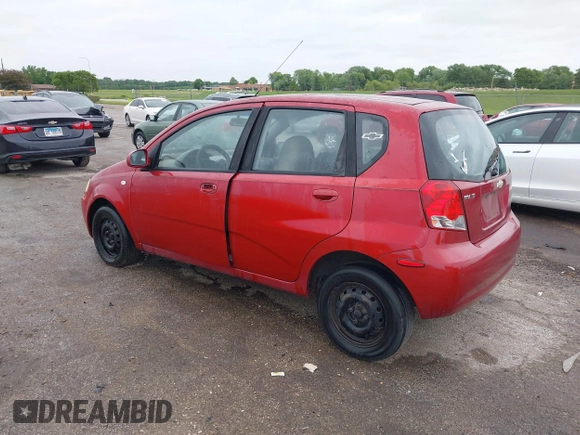 2006 Chevrolet Aveo LS with VIN KL1TD66686B681805, listed as a IAAI auction lot 42307732 with 172,769 mi miles and . Bid and sale history available at DreamBid. Image 3.