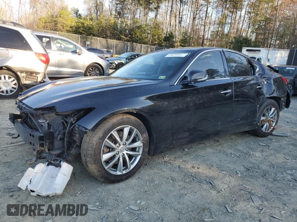 2016 Infiniti Q50 2.0t Premium with VIN JN1CV7AR3GM253517, listed as a Copart auction lot 49679935 with 100,160 mi miles and Salvage Title. Bid and sale history available at carsss.com. Image 1.