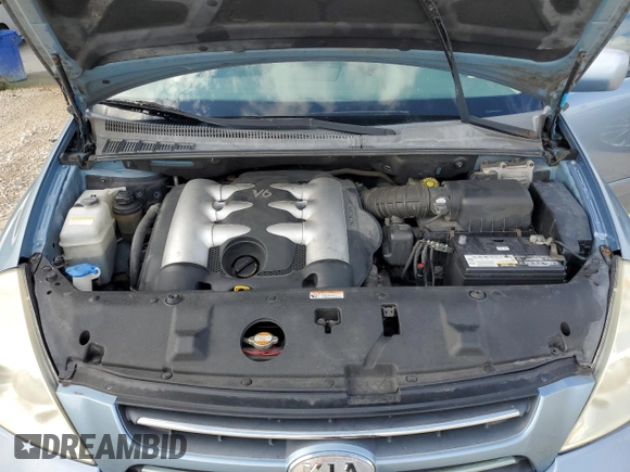 2007 Kia Sedona EX with VIN KNDMB233176172560, listed as a Copart auction lot 69004084 with 93,574 mi miles and Salvage Title. Bid and sale history available at carsss.com. Image 12.