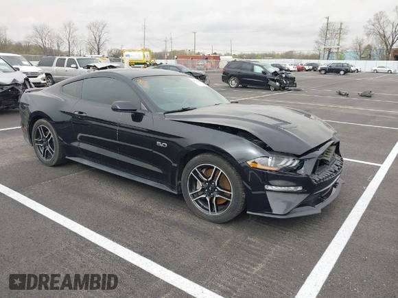 2018 Ford Mustang GT with VIN 1FA6P8CF1J5178997, listed as a IAAI auction lot 41794280 with 88,282 mi miles. Bid and sale history available at carsss.com. Image 1.