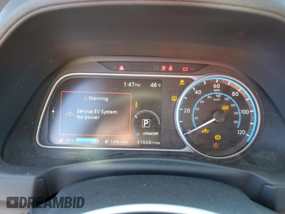 2019 Nissan LEAF SV z VIN 1N4AZ1CP1KC321044, wystawiony jako Copart lot #41230633 z przebiegiem 41 668 mil mil oraz . Historia ofert i sprzedaży dostępna na DreamBid. Obrazek 9.