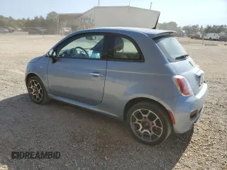 2014 FIAT 500 Sport with VIN 3C3CFFBR0ET301019, listed as a Copart auction lot 76070454 with 43,212 mi miles and Salvage Title. Bid and sale history available at carsss.com. Image 2.