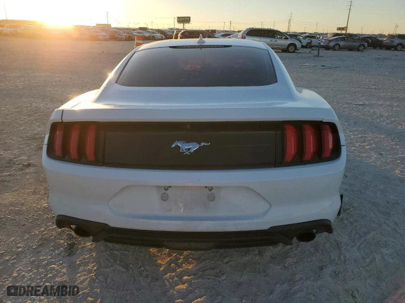 2020 Ford Mustang EcoBoost with VIN 1FA6P8TH9L5173017, listed as a Copart auction lot 43583375 with 0 mi miles and Salvage Title. Bid and sale history available at carsss.com. Image 6.