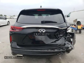 2020 Infiniti QX50 Luxe with VIN 3PCAJ5M14LF102151, listed as a Copart auction lot 57904965 with 52,116 mi miles and Salvage title. Bid and sale history available at DreamBid. Image 6.
