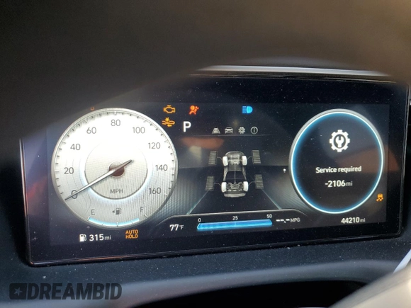 2023 Hyundai Santa Cruz SEL with VIN 5NTJCDAEXPH068625, listed as a Copart auction lot 87072684 with 44,210 mi miles and Salvage title. Bid and sale history available at DreamBid. Image 9.