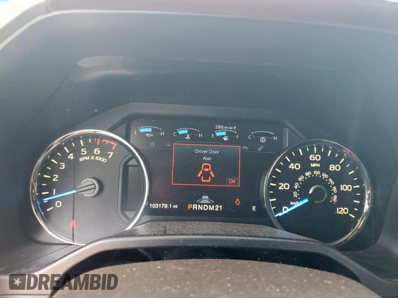 2015 Ford F-150 XLT with VIN 1FTEW1EG1FFC52510, listed as a Copart auction lot 60177375 with 103,179 mi miles and Clean title. Bid and sale history available at DreamBid. Image 9.