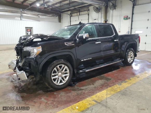 2021 GMC Sierra 1500 SLT with VIN 3GTU9DET5MG347486, listed as a Copart auction lot 48673435 with 60,027 mi miles and Salvage Title. Bid and sale history available at carsss.com. Image 1.