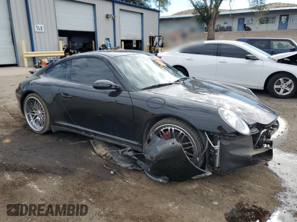 2007 Porsche 911 Carrera S with VIN WP0AB29947S731010, listed as a Copart auction lot 66933424 with 25,651 mi miles and Salvage Title. Bid and sale history available at carsss.com. Image 4.