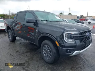 2024 Ford Ranger XLT with VIN 1FTER4HH5RLE20541, listed as a IAAI auction lot 41763070 with 4,947 mi miles. Bid and sale history available at carsss.com. Image 1.