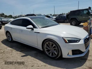 2021 Audi A5 Sportback Premium Plus with VIN WAUCBCF54MA061621, listed as a Copart auction lot 55965563 with 29,473 mi miles. Bid and sale history available at carsss.com. Image 4.