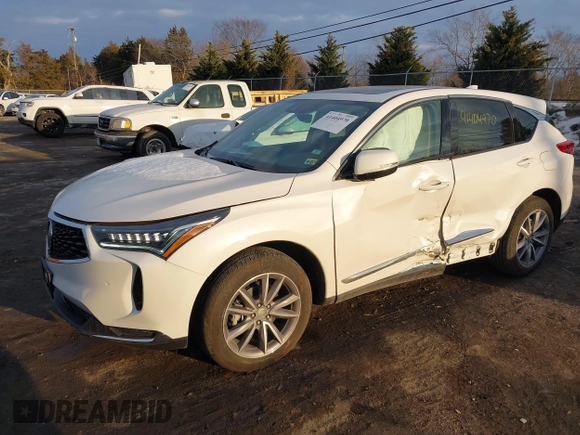 2023 Acura RDX w/Technology Package with VIN 5J8TC2H50PL012482, listed as a IAAI auction lot 41404970 with 4,225 mi miles. Bid and sale history available at carsss.com. Image 17.