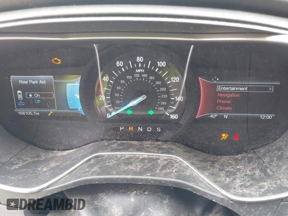 2016 Ford Fusion Titanium with VIN 3FA6P0D97GR133823, listed as a IAAI auction lot 42429708 with 166,105 mi miles and . Bid and sale history available at DreamBid. Image 7.