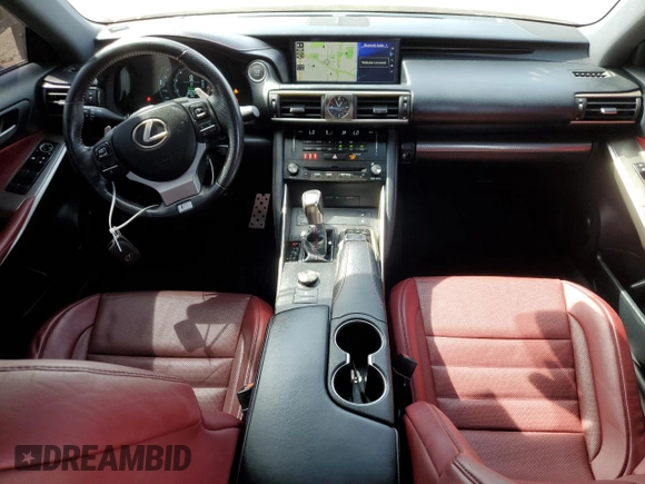 2018 Lexus IS 300 with VIN JTHC81D2XJ5027491, listed as a Copart auction lot 53449575 with 99,040 mi miles and Salvage title. Bid and sale history available at DreamBid. Image 8.