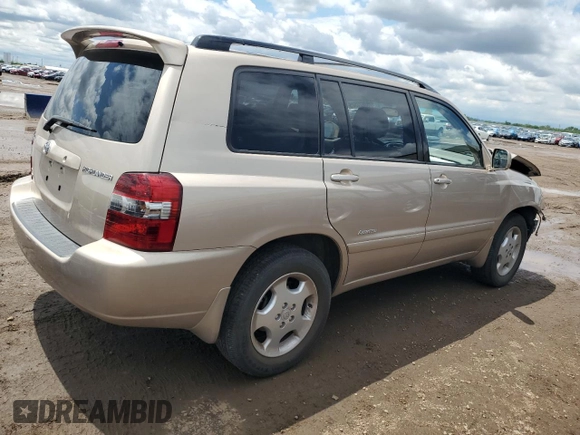 2006 Toyota Highlander w/3rd Row z VIN JTEEP21A260163077, wystawiony jako Copart lot #58827525 z przebiegiem 70 570 mil mil oraz Szkoda całkowita • Salvage title. Historia ofert i sprzedaży dostępna na DreamBid. Obrazek 3.