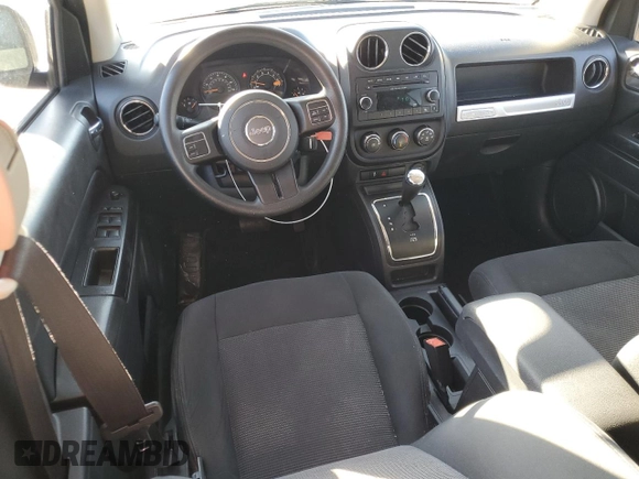2015 Jeep Compass Sport with VIN 1C4NJCBA1FD190757, listed as a Copart auction lot 46546335 with 104,060 mi miles and Salvage Title. Bid and sale history available at carsss.com. Image 8.