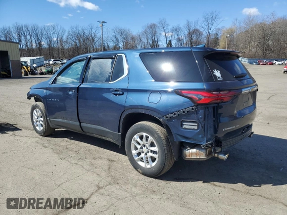 2022 Chevrolet Traverse LS with VIN 1GNEVFKW8NJ193745, listed as a Copart auction lot 50677525 with 41,041 mi miles and Salvage Title. Bid and sale history available at carsss.com. Image 2.