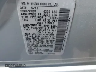 2011 Nissan Rogue SV z VIN JN8AS5MT7BW179433, wystawiony jako IAAI lot #42041364 z przebiegiem 110 197 mil mil oraz . Historia ofert i sprzedaży dostępna na DreamBid. Obrazek 9.