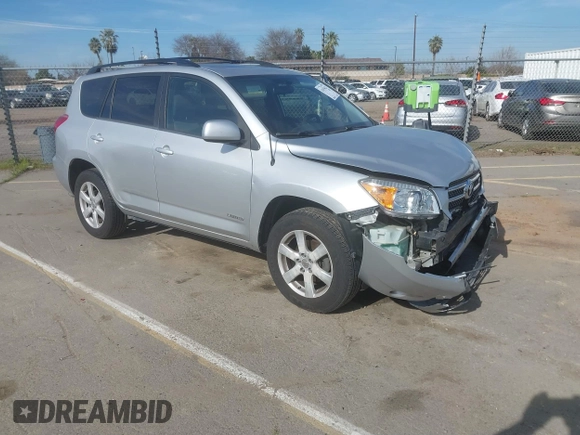 2007 Toyota RAV4 Limited with VIN JTMZK34V075006774, listed as a IAAI auction lot 41619621 with 146,431 mi miles. Bid and sale history available at carsss.com. Image 1.