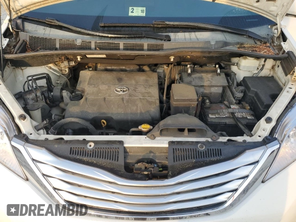 2011 Toyota Sienna XLE with VIN 5TDDK3DC1BS011963, listed as a Copart auction lot 54951565 with 196,868 mi miles and Salvage title. Bid and sale history available at DreamBid. Image 12.