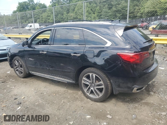 2018 Acura MDX w/Advance/Entertainment Pkg with VIN 5J8YD4H94JL001509, listed as a Copart auction lot 63610564 with 97,326 mi miles and Salvage Title. Bid and sale history available at carsss.com. Image 2.