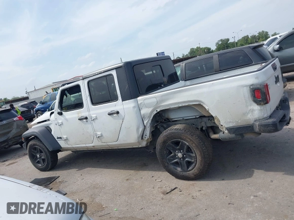 2020 Jeep Gladiator Sport S with VIN 1C6HJTAG9LL161535, listed as a IAAI auction lot 42053904 with 104,260 mi miles and . Bid and sale history available at DreamBid. Image 14.