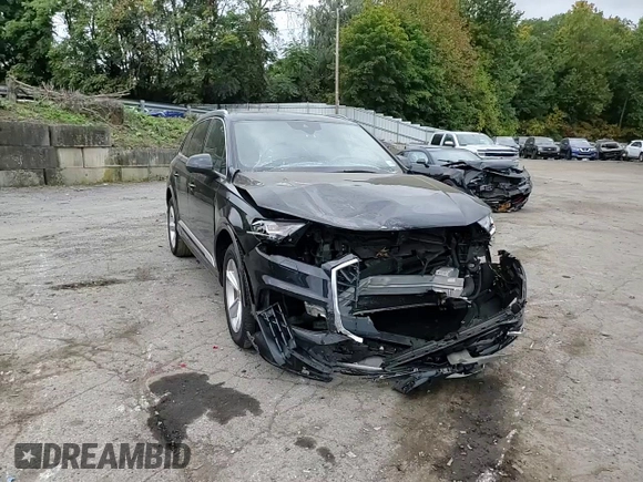2021 Audi Q7 Premium with VIN WA1AJAF7XMD026559, listed as a Copart auction lot 74048224 with 59,648 mi miles and Salvage title. Bid and sale history available at DreamBid. Image 12.