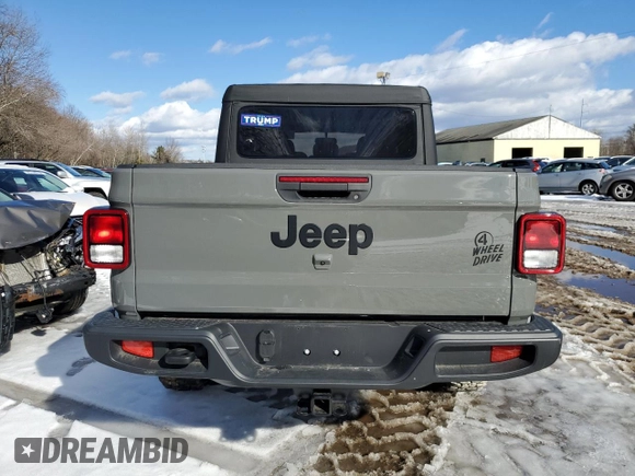 2022 Jeep Gladiator Texas Trail with VIN 1C6HJTAG0NL170028, listed as a Copart auction lot 43314065 with 2,817 mi miles and Salvage Title. Bid and sale history available at DreamBid. Image 6.
