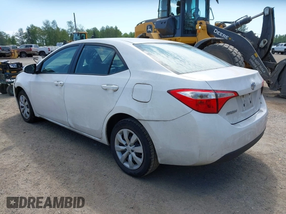 2016 Toyota Corolla L with VIN 2T1BURHE0GC525738, listed as a IAAI auction lot 42174966 with 122,208 mi miles and . Bid and sale history available at DreamBid. Image 3.