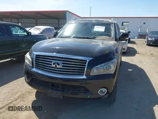 2014 Infiniti QX80 with VIN JN8AZ2NE8E9062070, listed as a IAAI auction lot 41919794 with 162,748 mi miles. Bid and sale history available at carsss.com. Image 6.