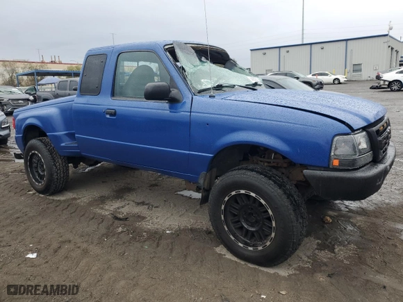 2000 Ford Ranger XL with VIN 1FTZR15V9YPB12595, listed as a Copart auction lot 44802845 with 235,481 mi miles and Salvage Title. Bid and sale history available at carsss.com. Image 4.