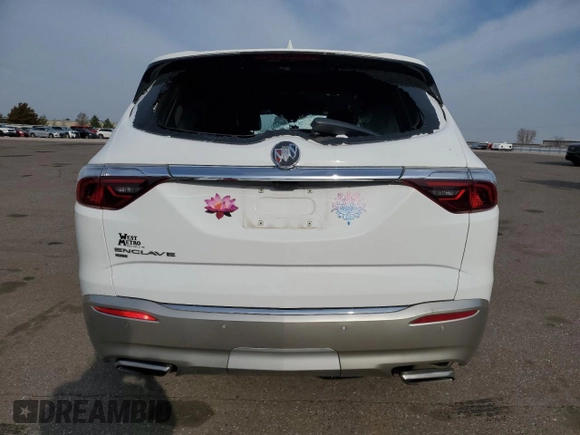 2023 Buick Enclave Premium with VIN 5GAEVBKW1PJ187386, listed as a Copart auction lot 53313475 with Not Provided miles and Salvage Title. Bid and sale history available at DreamBid. Image 6.