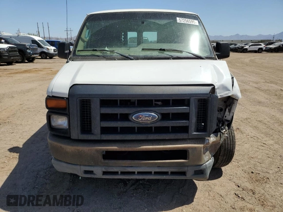 2012 Ford Econoline Cargo Super Duty Commercial with VIN 1FTSS3EL9CDB12784, listed as a Copart auction lot 57256595 with 369,541 mi miles and Salvage title. Bid and sale history available at DreamBid. Image 5.