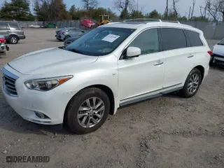2015 Infiniti QX60 with VIN 5N1AL0MM0FC505953, listed as a IAAI auction lot 41781748 with 109,643 mi miles. Bid and sale history available at carsss.com. Image 2.
