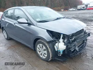 2015 Hyundai Accent GS with VIN KMHCT5AE5FU227418, listed as a IAAI auction lot 41960197 with 46,664 mi miles. Bid and sale history available at carsss.com. Image 1.