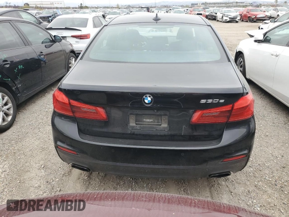 2019 BMW 5 Series 530e with VIN WBAJA9C56KB398509, listed as a Copart auction lot 53948875 with 22,670 mi miles and Salvage title. Bid and sale history available at DreamBid. Image 6.