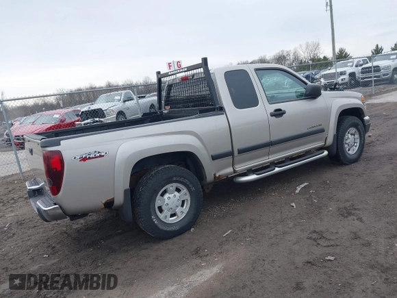 2004 GMC Canyon SLE Z71 with VIN 1GTDT196248107595, listed as a IAAI auction lot 41791475 with 107,172 mi miles. Bid and sale history available at carsss.com. Image 4.