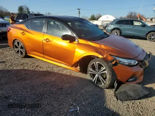 2020 Nissan Sentra SR with VIN 3N1AB8DV3LY261882, listed as a Copart auction lot 49199405 with 39,222 mi miles and Salvage Title. Bid and sale history available at DreamBid. Image 4.