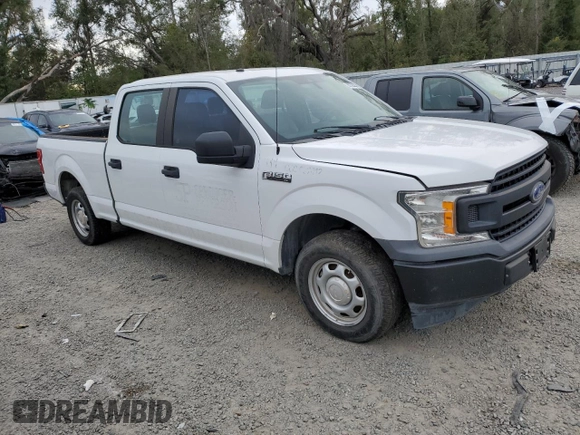 2019 Ford F-150 XL with VIN 1FTEW1C50KFC15847, listed as a Copart auction lot 88732235 with 153,898 mi miles and Salvage Title. Bid and sale history available at DreamBid. Image 4.