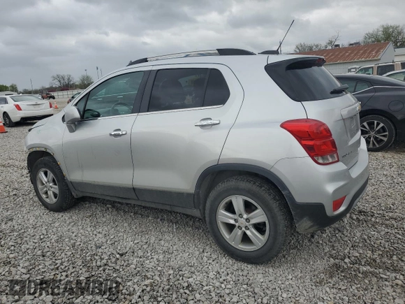 2017 Chevrolet Trax LT with VIN KL7CJPSB4HB156556, listed as a Copart auction lot 53871705 with 42,610 mi miles and Salvage Title. Bid and sale history available at carsss.com. Image 2.