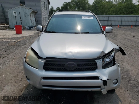 2006 Toyota RAV4 Sport with VIN JTMBK32V265009176, listed as a Copart auction lot 59352885 with 293,604 mi miles and Clean title. Bid and sale history available at DreamBid. Image 5.