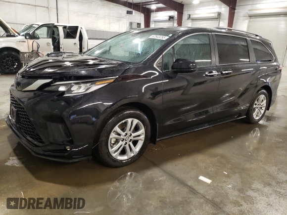2023 Toyota Sienna XSE with VIN 5TDDSKFC6PS098273, listed as a Copart auction lot 52543255 with 27,091 mi miles and Salvage title. Bid and sale history available at DreamBid. Image 1.