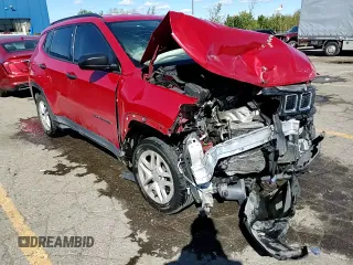 2017 Jeep Compass Sport with VIN 3C4NJCAB2HT658261, listed as a Copart auction lot 75200444 with Not Provided miles and Salvage Title. Bid and sale history available at carsss.com. Image 15.